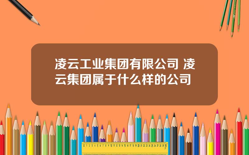 凌云工业集团有限公司 凌云集团属于什么样的公司